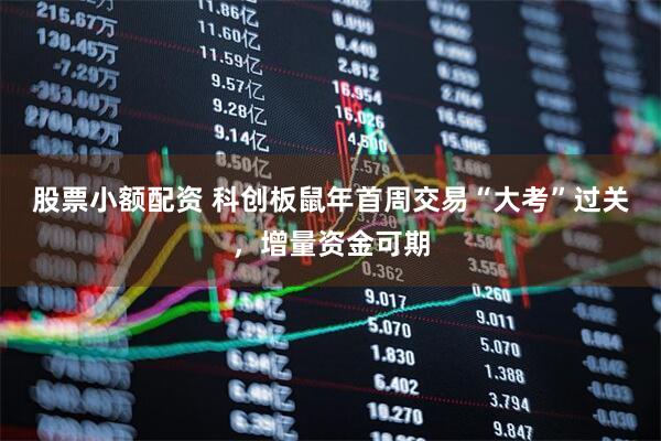 股票小额配资 科创板鼠年首周交易“大考”过关，增量资金可期